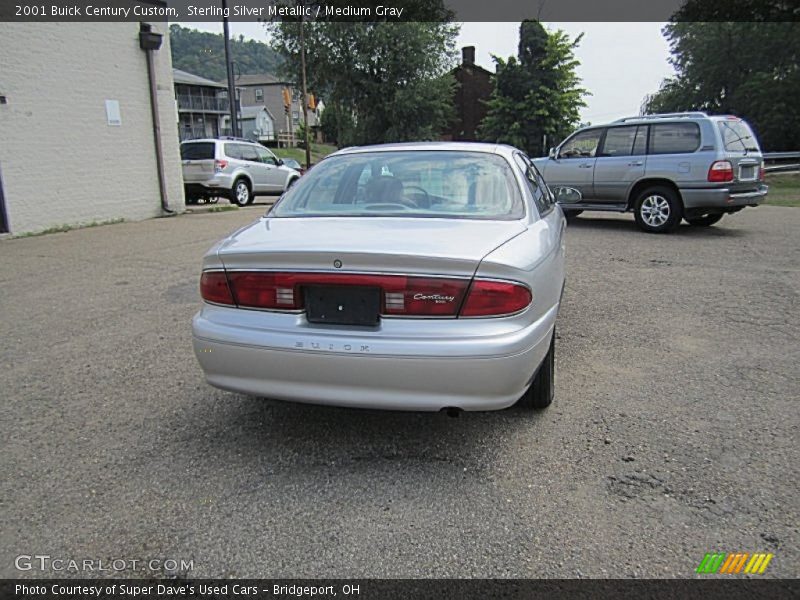 Sterling Silver Metallic / Medium Gray 2001 Buick Century Custom