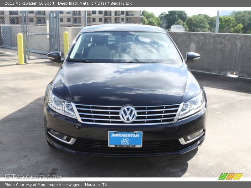 Deep Black Metallic / Desert Beige/Black 2013 Volkswagen CC Sport