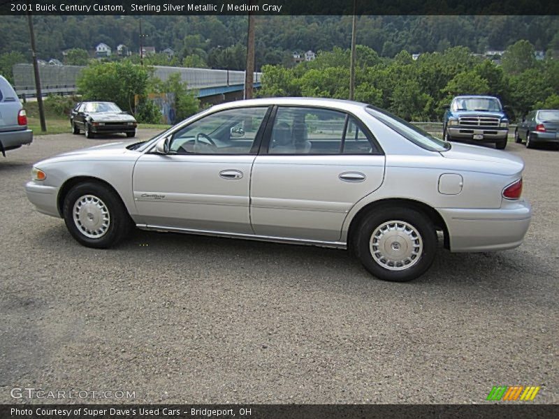 Sterling Silver Metallic / Medium Gray 2001 Buick Century Custom