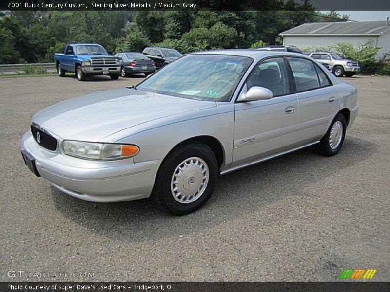 Sterling Silver Metallic / Medium Gray 2001 Buick Century Custom