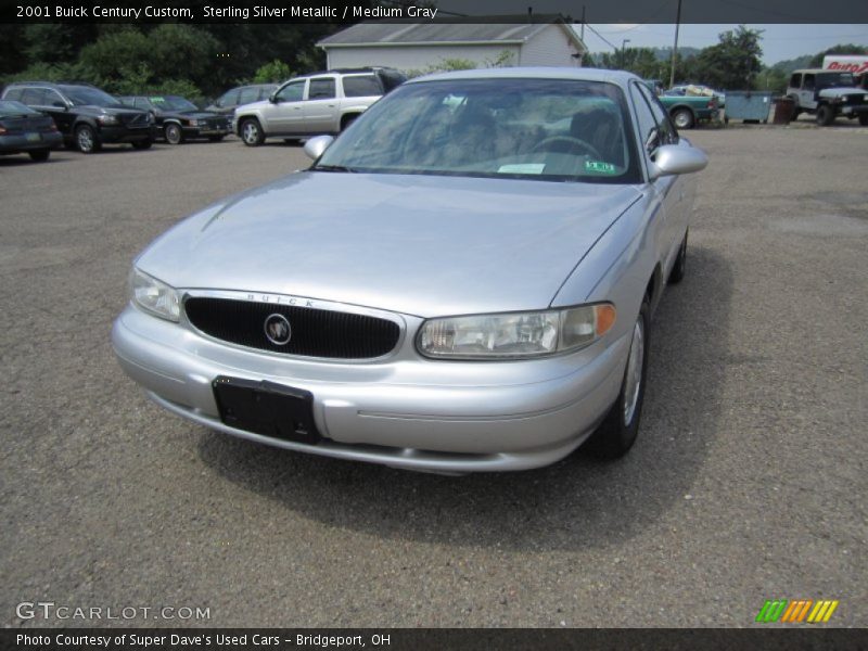 Sterling Silver Metallic / Medium Gray 2001 Buick Century Custom