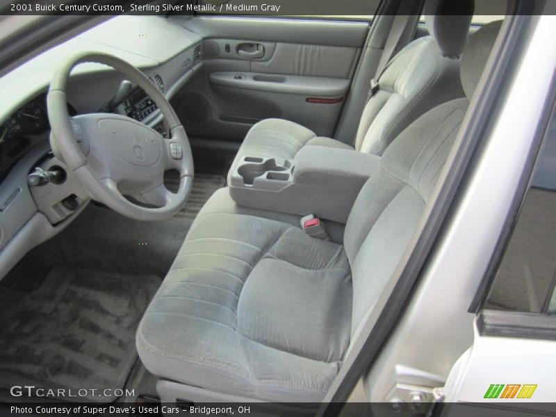 Sterling Silver Metallic / Medium Gray 2001 Buick Century Custom