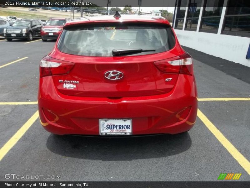 Volcanic Red / Black 2013 Hyundai Elantra GT