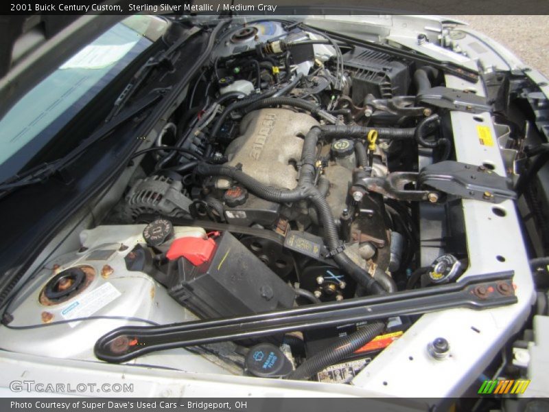 Sterling Silver Metallic / Medium Gray 2001 Buick Century Custom