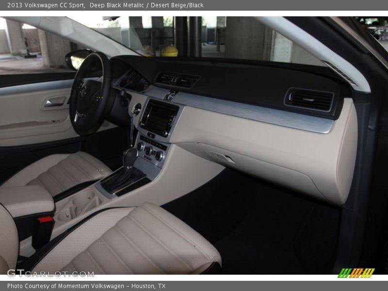 Deep Black Metallic / Desert Beige/Black 2013 Volkswagen CC Sport