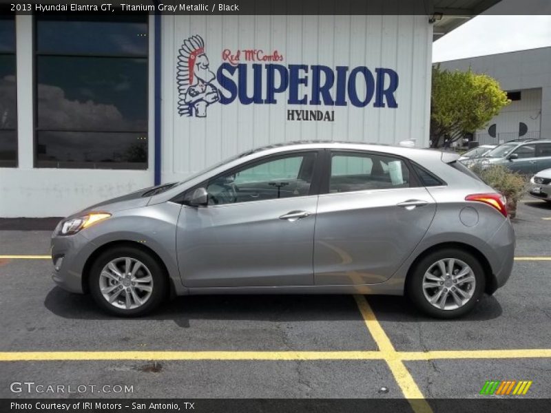 Titanium Gray Metallic / Black 2013 Hyundai Elantra GT