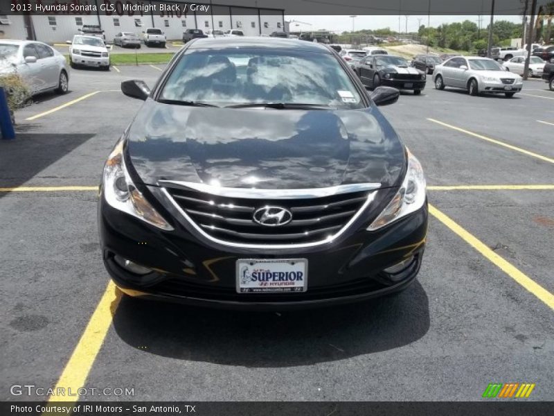 Midnight Black / Gray 2013 Hyundai Sonata GLS