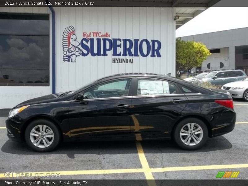 Midnight Black / Gray 2013 Hyundai Sonata GLS