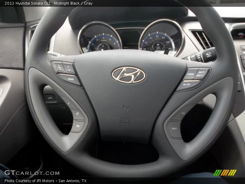 Midnight Black / Gray 2013 Hyundai Sonata GLS