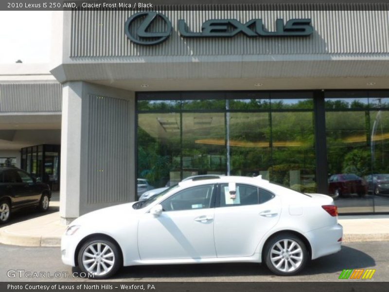 Glacier Frost Mica / Black 2010 Lexus IS 250 AWD