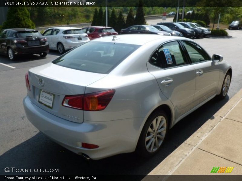 Glacier Frost Mica / Black 2010 Lexus IS 250 AWD