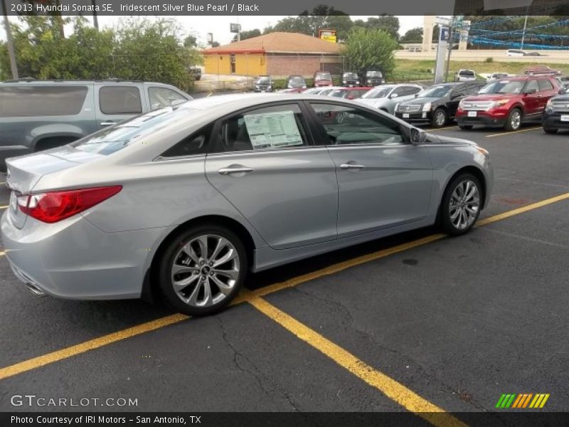 Iridescent Silver Blue Pearl / Black 2013 Hyundai Sonata SE