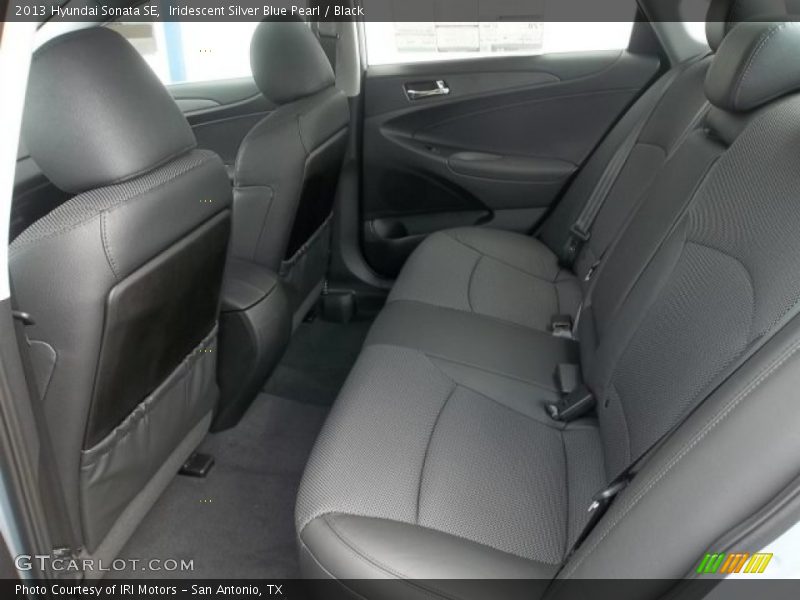 Iridescent Silver Blue Pearl / Black 2013 Hyundai Sonata SE