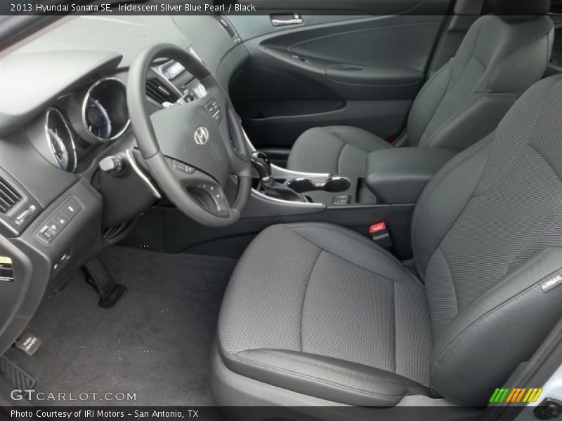 Iridescent Silver Blue Pearl / Black 2013 Hyundai Sonata SE
