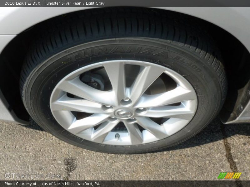 Tungsten Silver Pearl / Light Gray 2010 Lexus ES 350