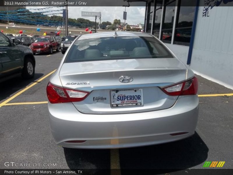 Radiant Silver / Gray 2013 Hyundai Sonata GLS