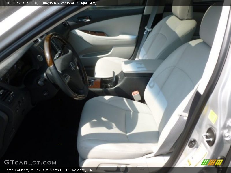 Tungsten Silver Pearl / Light Gray 2010 Lexus ES 350