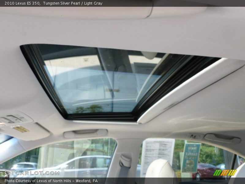 Tungsten Silver Pearl / Light Gray 2010 Lexus ES 350