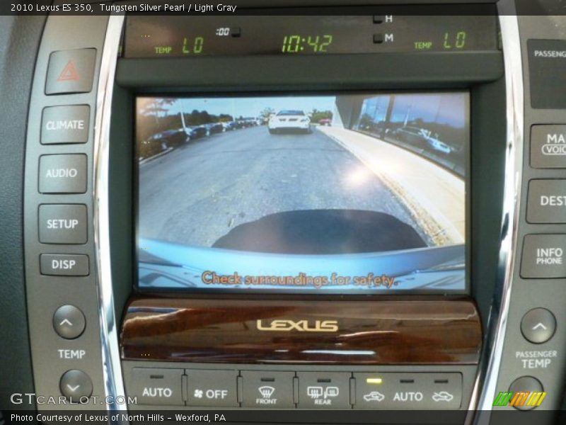 Tungsten Silver Pearl / Light Gray 2010 Lexus ES 350