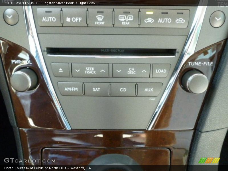 Tungsten Silver Pearl / Light Gray 2010 Lexus ES 350