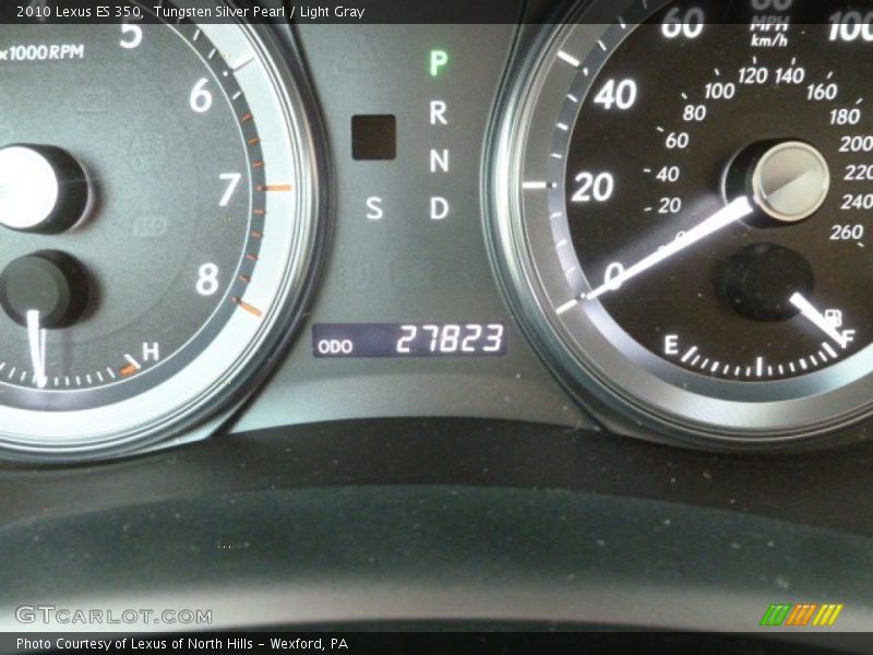 Tungsten Silver Pearl / Light Gray 2010 Lexus ES 350