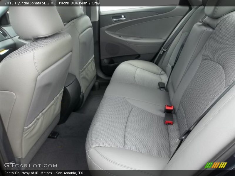 Pacific Blue Pearl / Gray 2013 Hyundai Sonata SE 2.0T