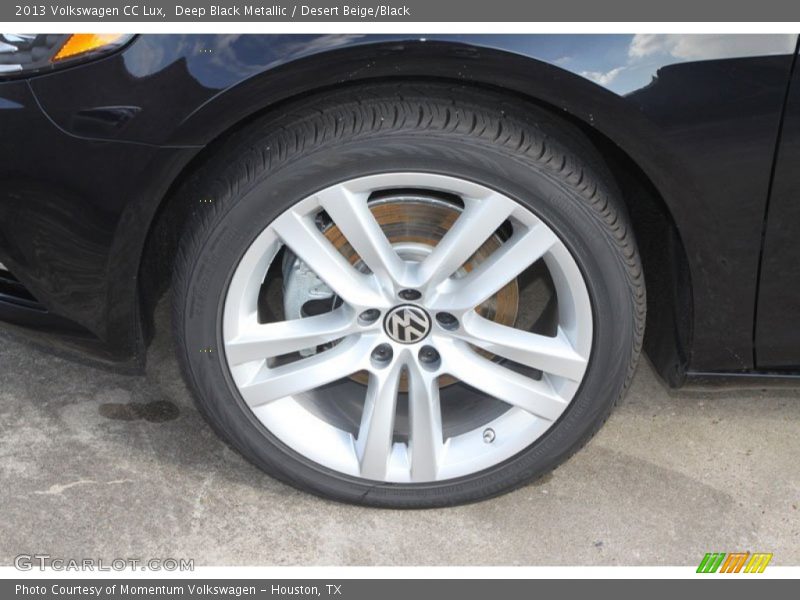 Deep Black Metallic / Desert Beige/Black 2013 Volkswagen CC Lux