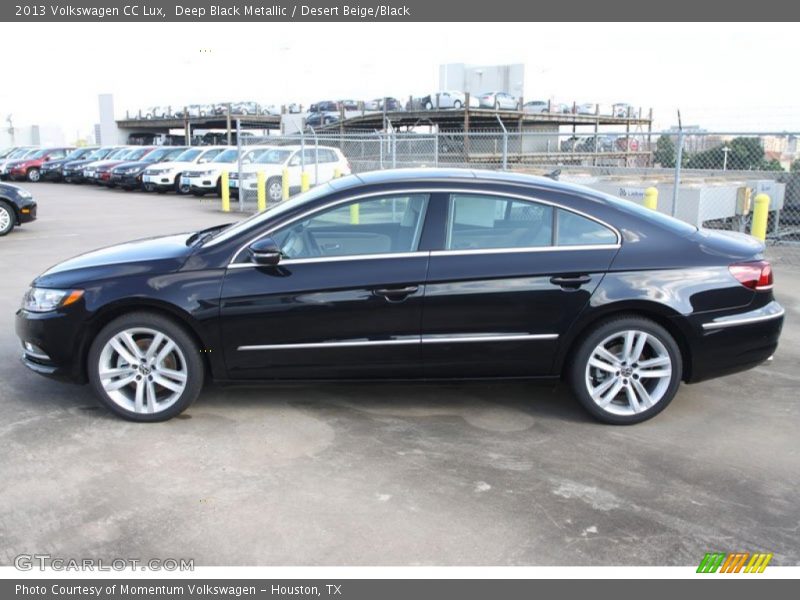 Deep Black Metallic / Desert Beige/Black 2013 Volkswagen CC Lux