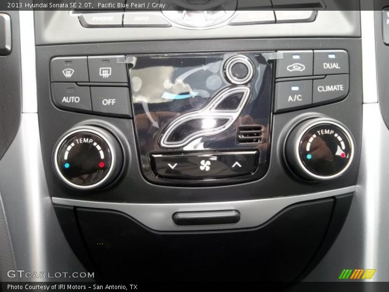 Pacific Blue Pearl / Gray 2013 Hyundai Sonata SE 2.0T