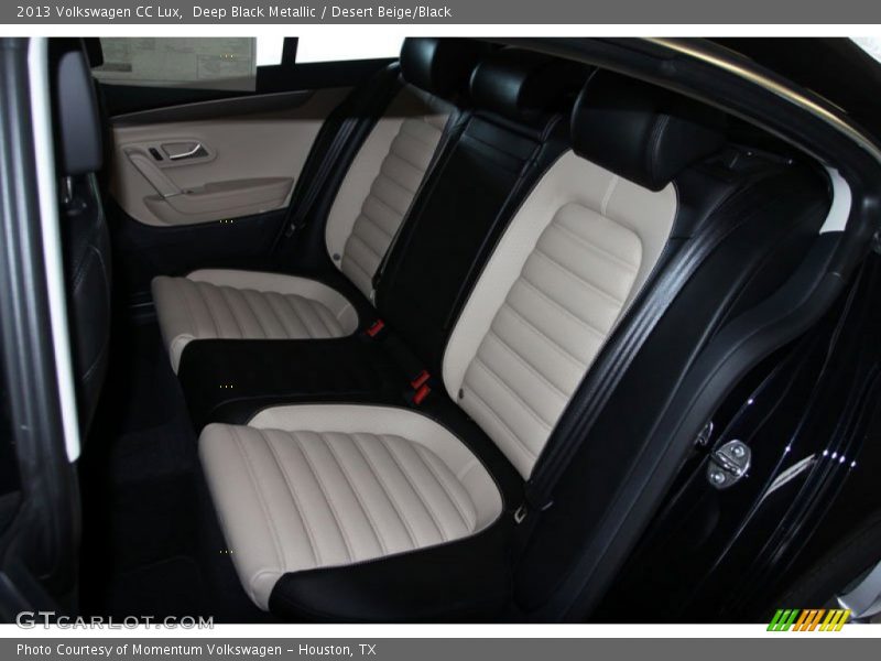 Deep Black Metallic / Desert Beige/Black 2013 Volkswagen CC Lux