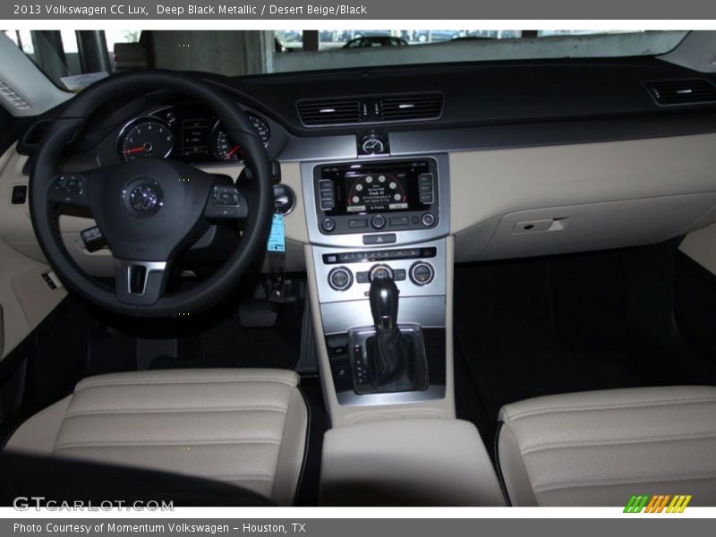 Deep Black Metallic / Desert Beige/Black 2013 Volkswagen CC Lux