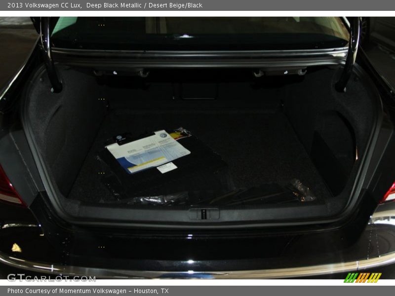 Deep Black Metallic / Desert Beige/Black 2013 Volkswagen CC Lux