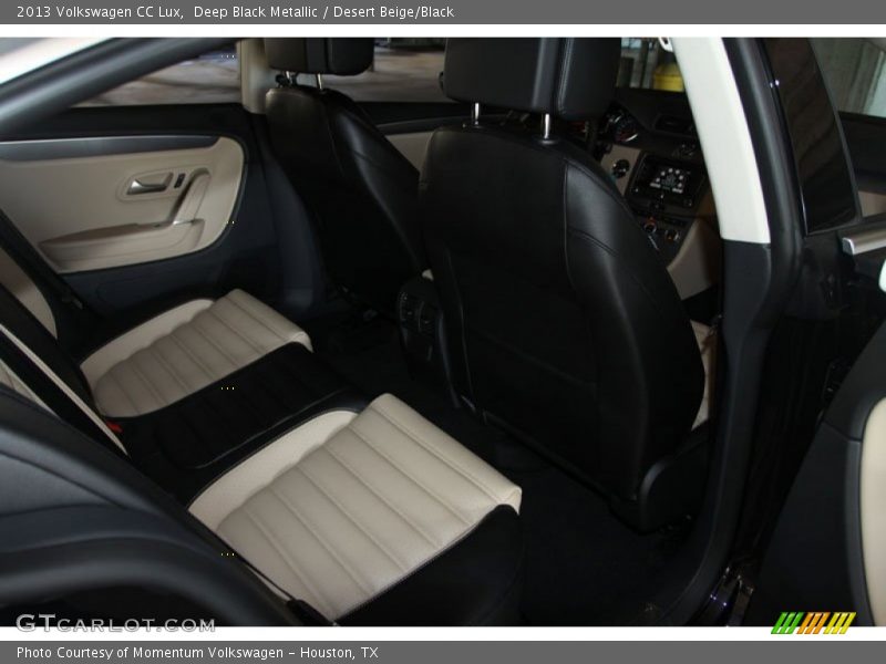Deep Black Metallic / Desert Beige/Black 2013 Volkswagen CC Lux