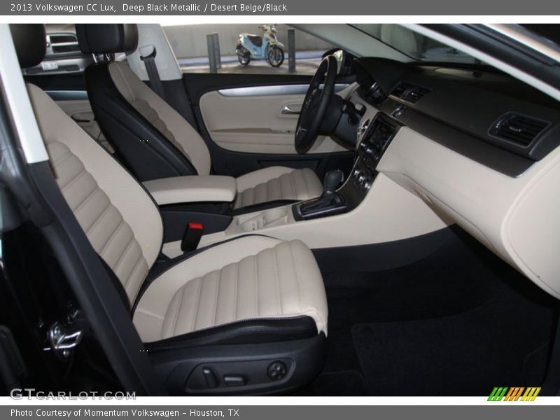Deep Black Metallic / Desert Beige/Black 2013 Volkswagen CC Lux