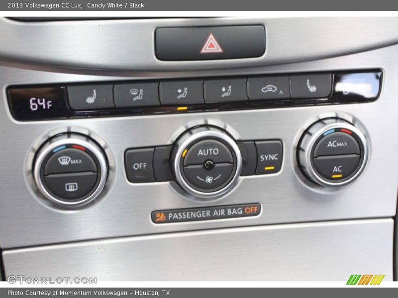 Candy White / Black 2013 Volkswagen CC Lux