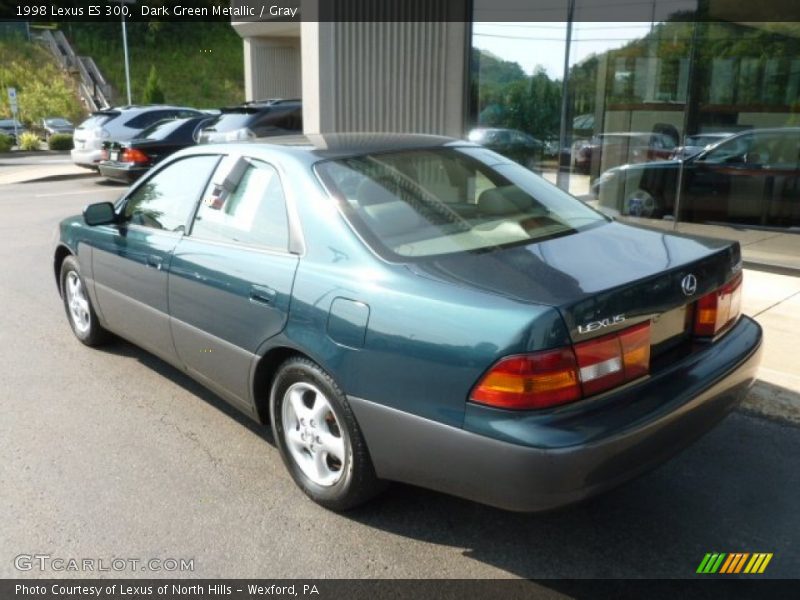 Dark Green Metallic / Gray 1998 Lexus ES 300