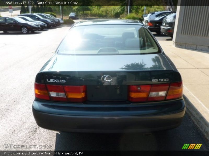 Dark Green Metallic / Gray 1998 Lexus ES 300