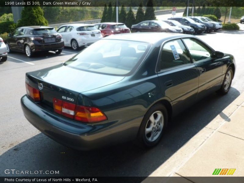 Dark Green Metallic / Gray 1998 Lexus ES 300