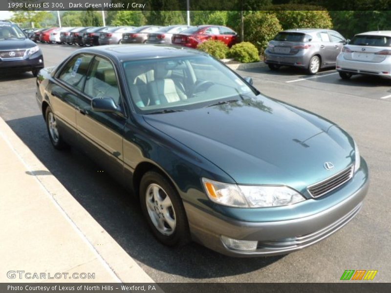 Dark Green Metallic / Gray 1998 Lexus ES 300