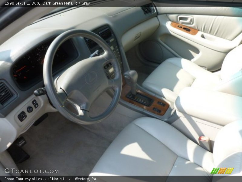 Dark Green Metallic / Gray 1998 Lexus ES 300