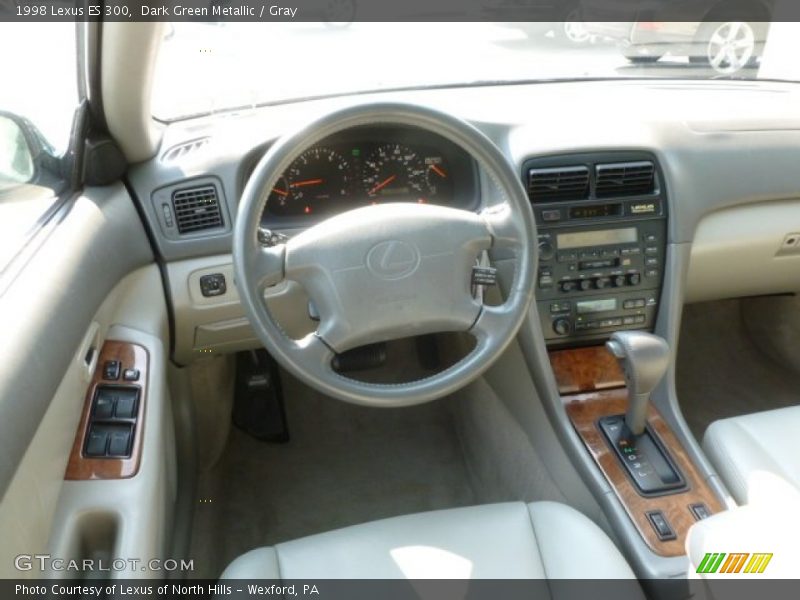 Dark Green Metallic / Gray 1998 Lexus ES 300