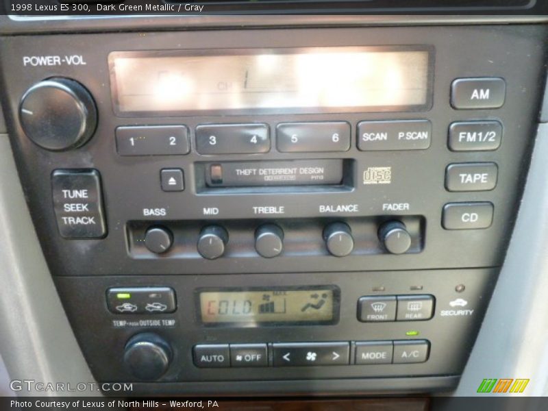 Dark Green Metallic / Gray 1998 Lexus ES 300