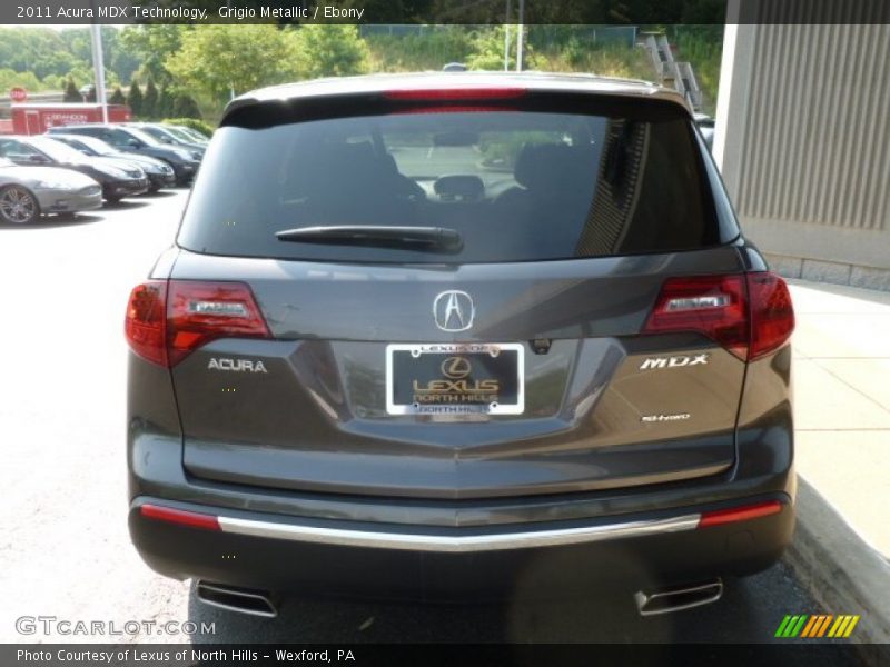 Grigio Metallic / Ebony 2011 Acura MDX Technology