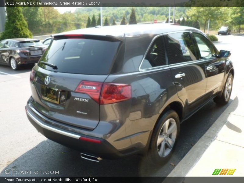 Grigio Metallic / Ebony 2011 Acura MDX Technology