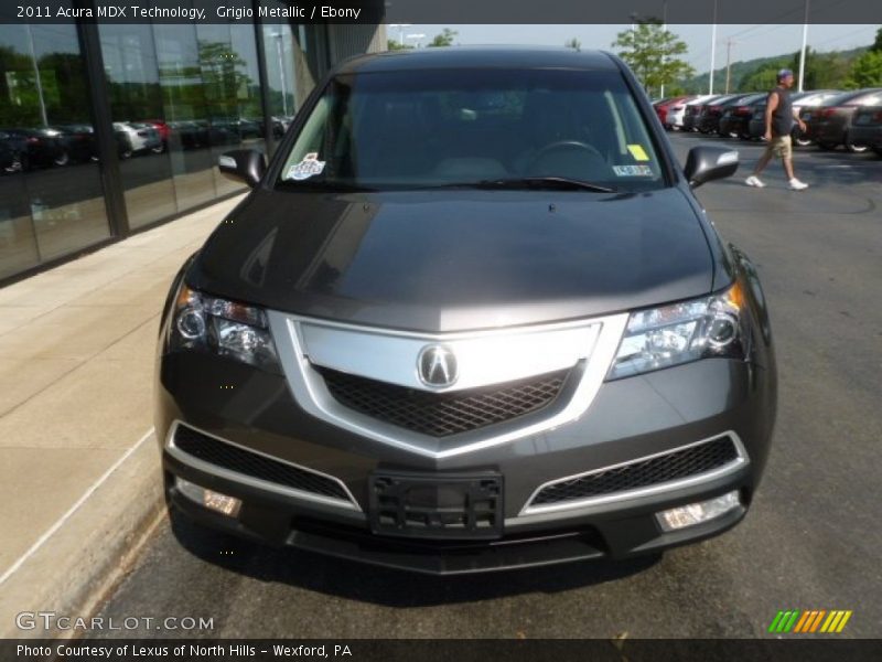 Grigio Metallic / Ebony 2011 Acura MDX Technology