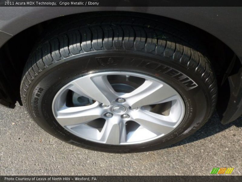 Grigio Metallic / Ebony 2011 Acura MDX Technology