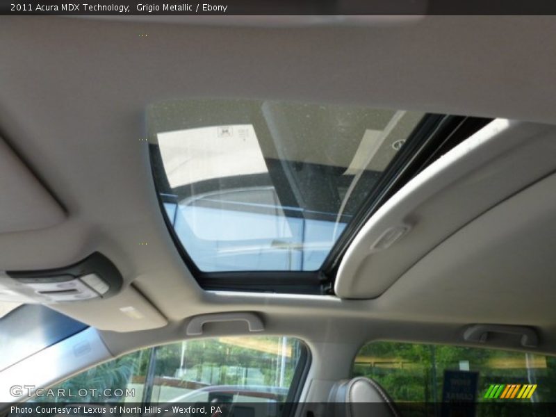 Grigio Metallic / Ebony 2011 Acura MDX Technology