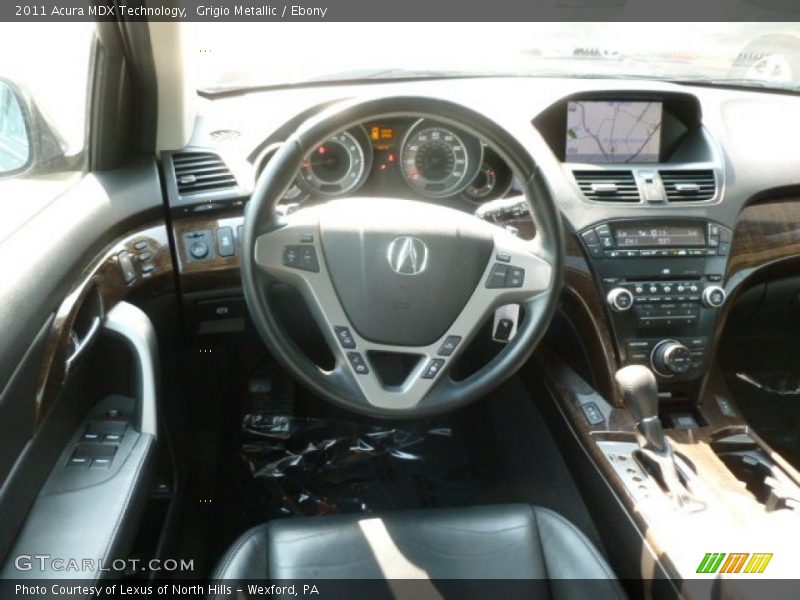Grigio Metallic / Ebony 2011 Acura MDX Technology