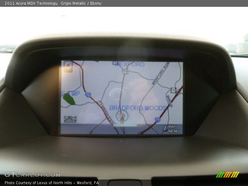 Grigio Metallic / Ebony 2011 Acura MDX Technology