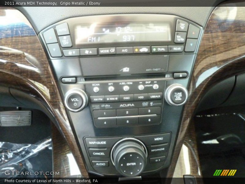 Grigio Metallic / Ebony 2011 Acura MDX Technology
